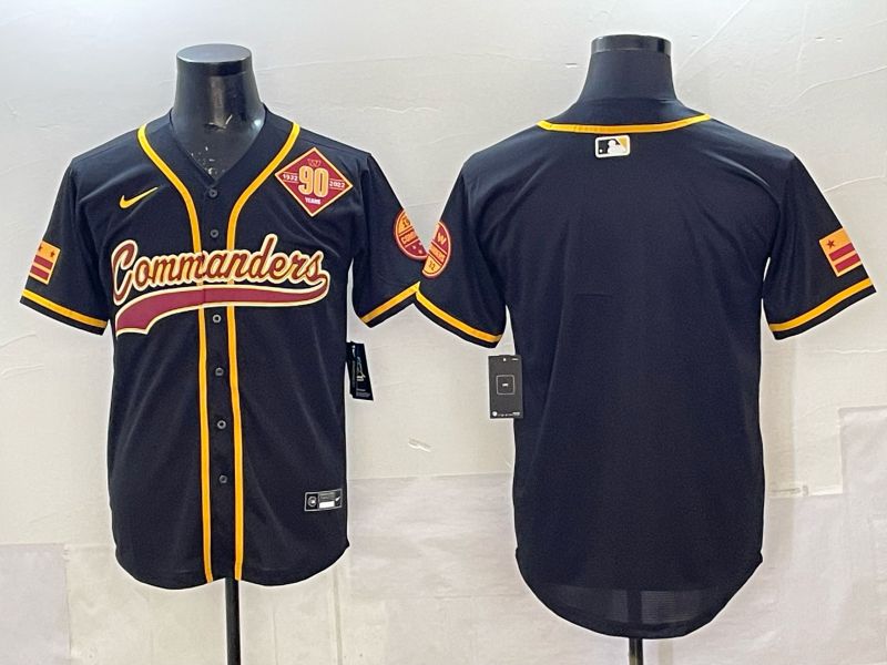 Men 2025 Nike Washington Commanders Blank black 3th generation Limited NFL Jersey 03->washington commanders->NFL Jersey